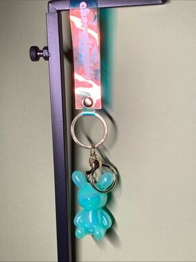 Charm Buddy Keychain - Blue Rabbit